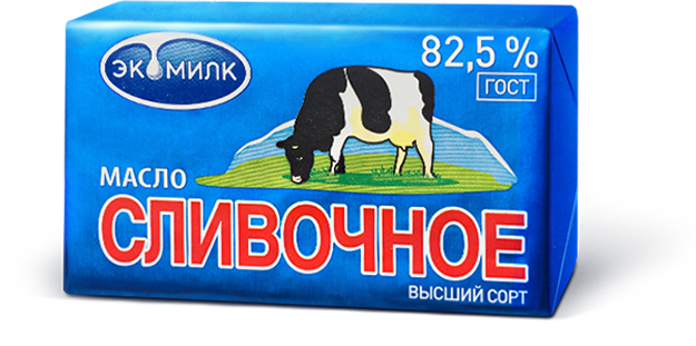 Упаковка масла