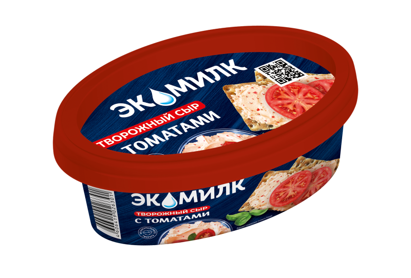 Творожный сыр с томатами